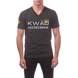 KWAD Logo - Black V-Neck - Access Rosin