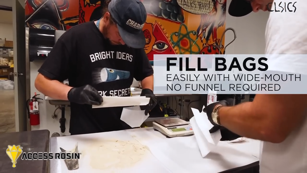 Fill Bags - Easily with wide-mouth no funnel required