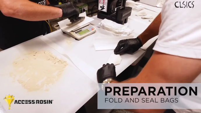 Preparation - Fold and seal bags