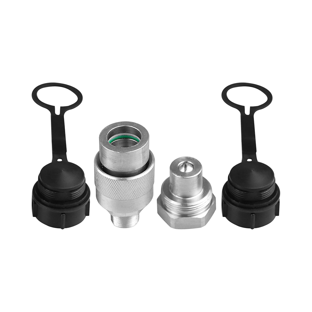 3/8" Hydraulic Quick Coupler Set Replaces Enerpac C-604，Connect and Disconnect Under 10,000 PSI Pres